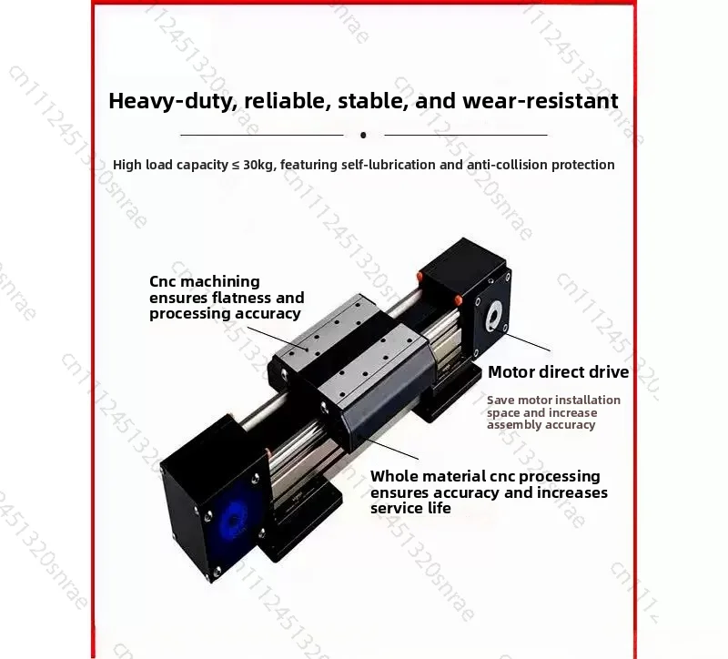 Synchronous Belt Linear Module 45/60/80 Cross Belt Linear High-speed Electric XYZ Two-axis Guide Rail Slide