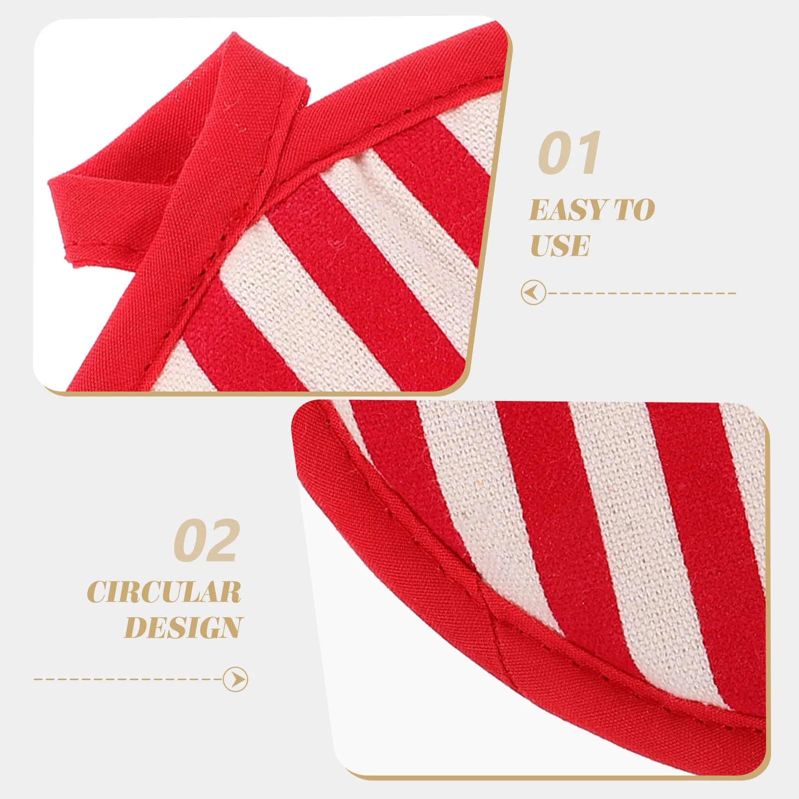 

Cotton Placemat Heat Resistant Table Mat Rustic Style Kitchen Accessory Non Slip Hot Dish Pad For Countertop Oven