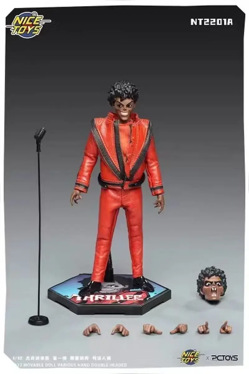 In Stock NICETOEYS X PCTOYS 1/12 Jackson Family Trembling Michael NT2201 Action Figure Model Toys Gifts