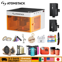 Atomstack P1 Mini Portable Laser Engraver Diy Bluetooth Machine Painted Dog Tag Paper Leather Wooden Plastic Logo CNC Machine
