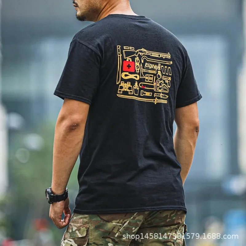 

Men's Outdoor Quick Dry Tactical T-Shirt Casual Breathable Short Sleeve Sweat Wicking Loose Fit Sportswear from Mainland China