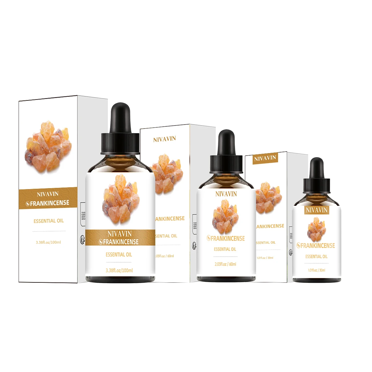 NIVAVIN 30ml/60ml/100ml Frankincense Essential Oil, naturally extracted, rich aroma, long-lasting fragrance, exquisite gift.