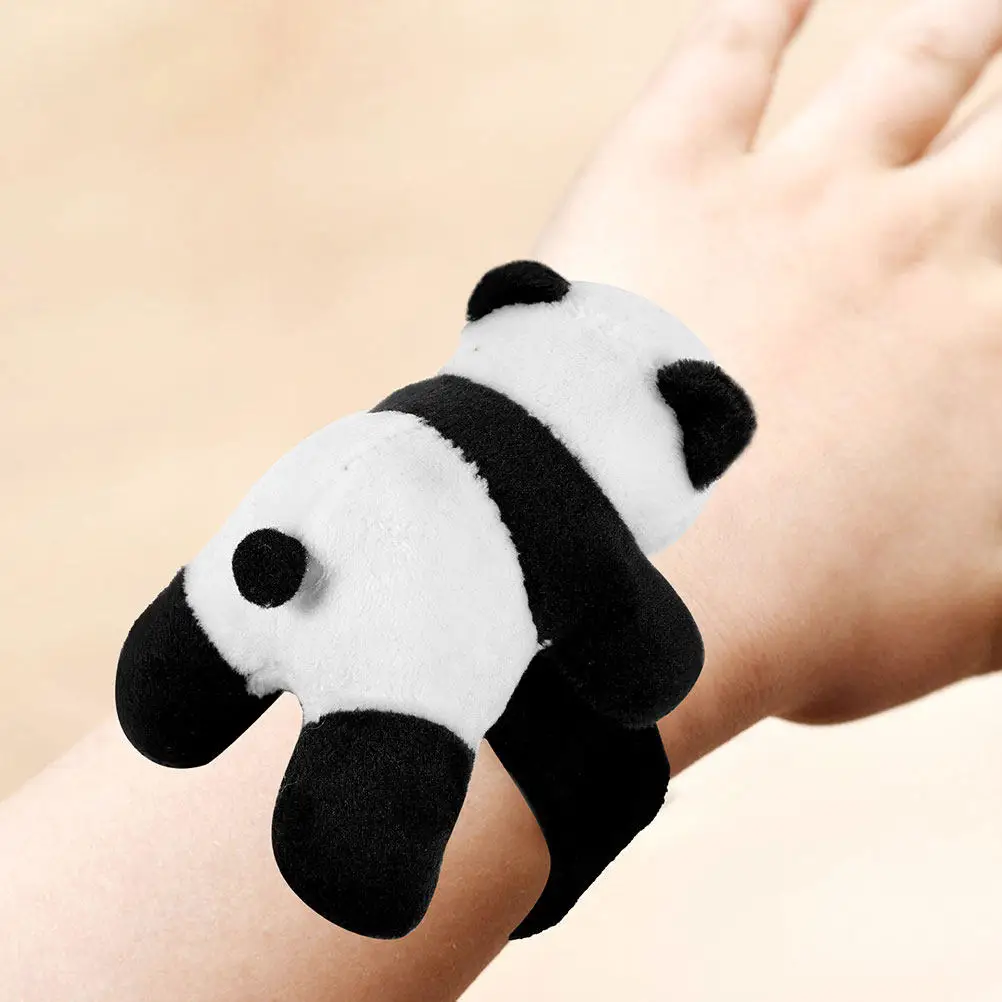 2Pcs Panda Slap Bracelets for Kids – Smooth Edge Stylish Party Favors for Birthday School Events