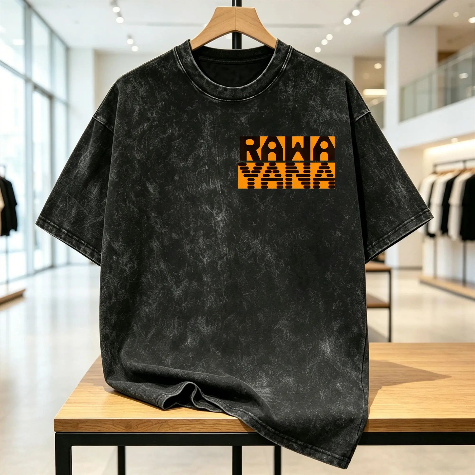 Rawayana Donde Es El After Music Men's T Shirt Washed  Vintage Tee Shirt Short Sleeve O Neck T-Shirt Cotton Gift Tops