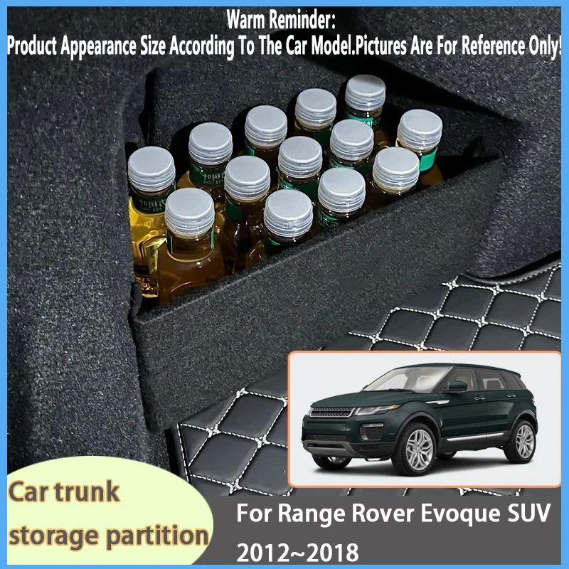 

For Range Rover Evoque SUV 2012~2018 L538 Car Organizer Trunk Side Partition Trunk Interior Storage Box Parts