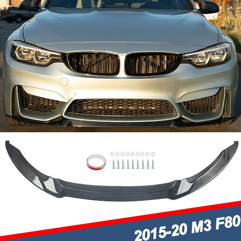 

Front Bumper Lip for BMW M3 M4 F80 F82 F83 2015 2016 2017 2018-2020 Diffuser Splitter Cover Gurad Protector Kits CS Style Tuning
