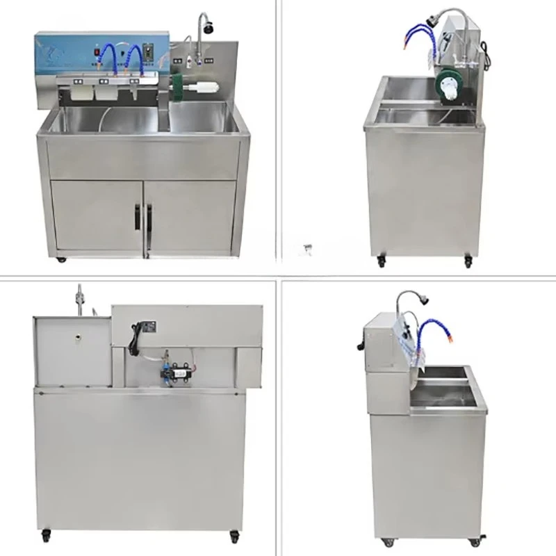 ماكينة غسل الأحذية الصناعية التجارية شبه اليدوية الأوتوماتيكية لتعقيم الأحذية وتجفيف الأحذية المحمولة #2