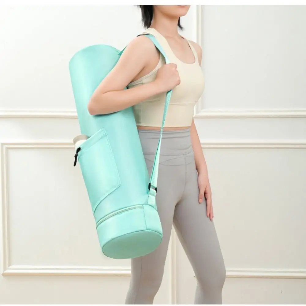 Large Capacity Yoga Mat Storage Bag Adjustable Strap Waterproof Fitness Mat Carrier Multifunction Drawstring Gym Yoga Bag