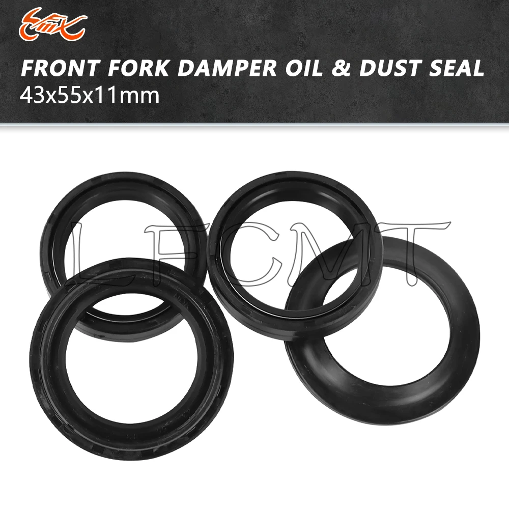 

43x55x11 Front Fork Oil Seal 43 55 Dust Seal Fit for SUZUKI B KING 1300 GSX1300R Hayabusa TL1000 R S BANDIT 1200 GSX 1250 GSR600