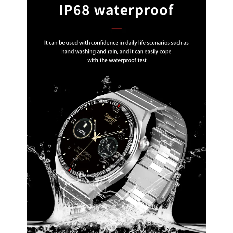 Nieuwe H4 Max Smart Watch Heren 1.45-Inch Bluetooth Call Offline Betaling Nfc Bericht Herinnering Muziek Sport Multifunctionele Smartwatch