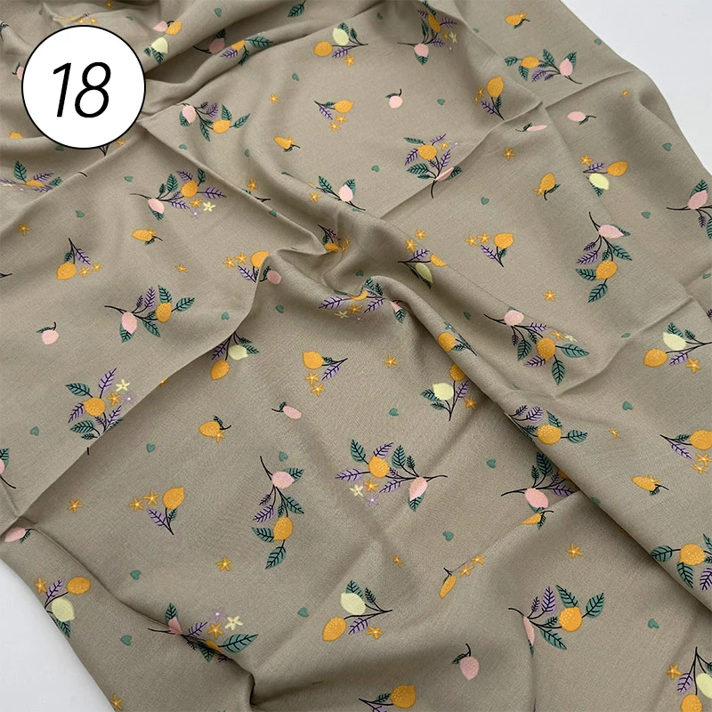 100cmx145cm Artificial Cotton Fabric Printed Cloth Sewing Dress Sleepwear Quilting Fabrics for Patchwork Needlework DIY Material