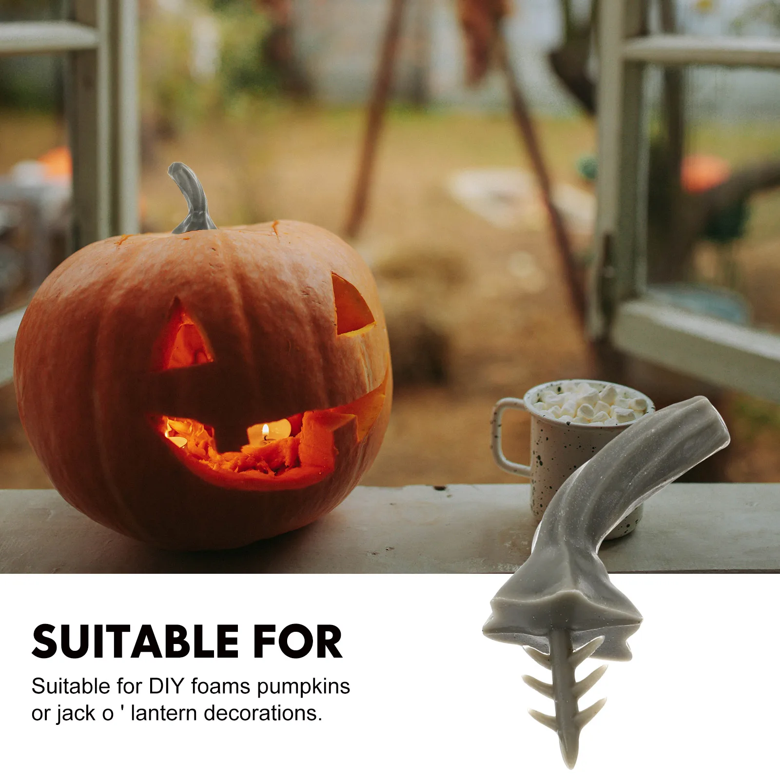 

20 Pcs Fall Crafts Pumpkin Decoration Accessories Fake Plastic Stems Halloween DIY Bases Pumpkins Stalks