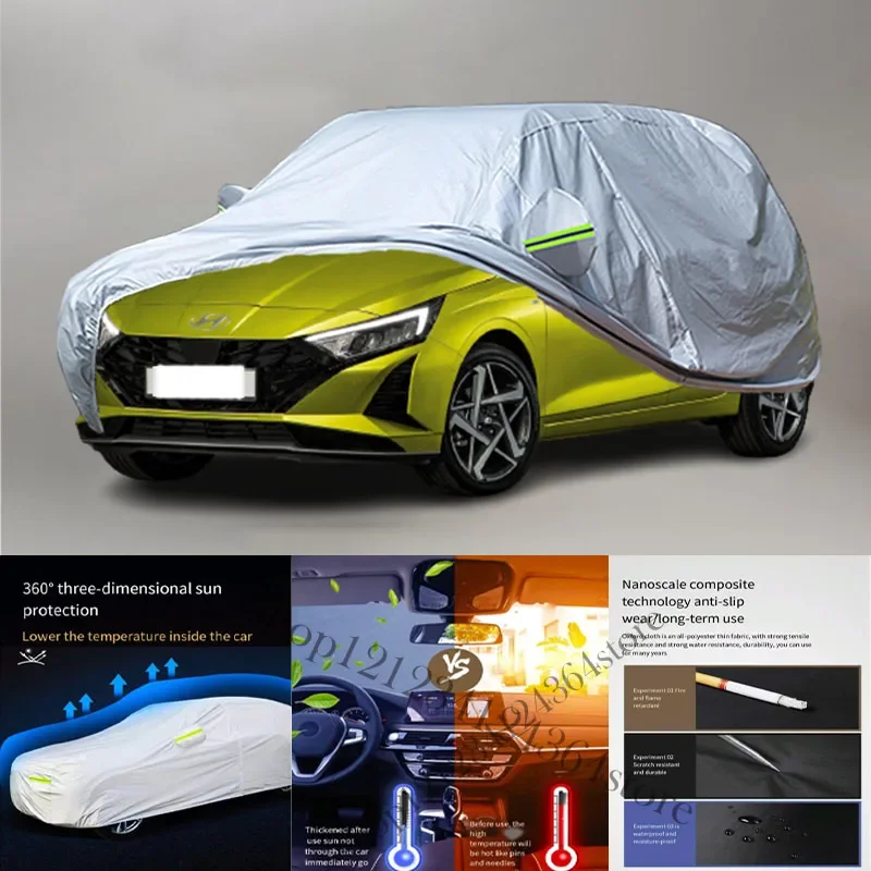 

For Hyundai I20 fit Outdoor Protection Full Car Covers Snow Cover Sunshade Waterproof Dustproof Exterior Car cover protection