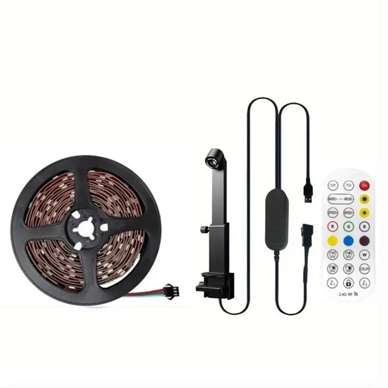 

[EYEL!NEW!】 RGB LED Strip Light For TV Led Backlight With Camera Sensor App Control Music Sync Atmosphere Light For Gaming 5 Met