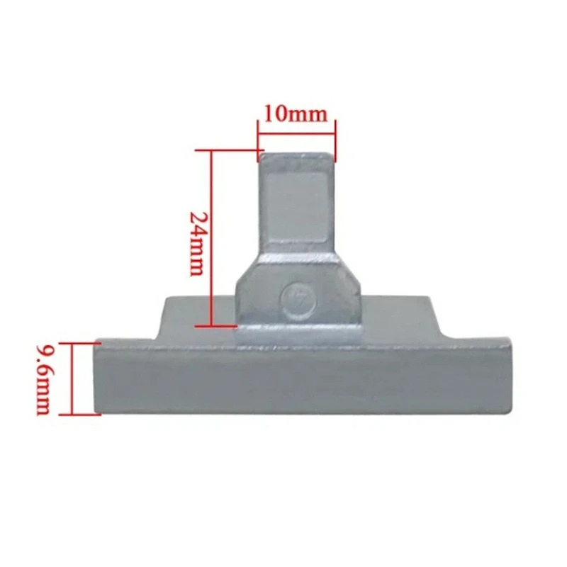

1PCS 54.6x28mm Casement Window Locking Handle Fork for Windows Gear Mechanism Parts Renovation Aluminum Alloy