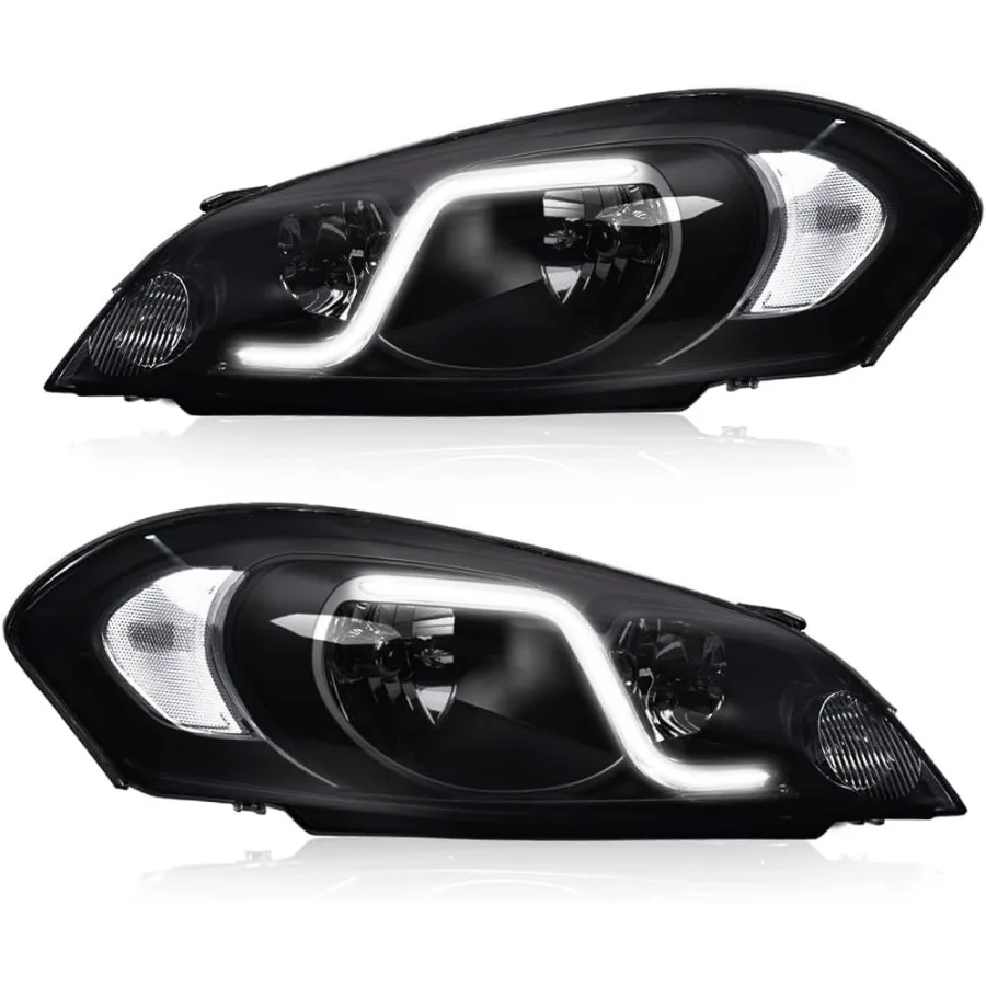 

Светодиодная фара в сборе с дымчатыми линзами и черным корпусом для Chevy Impala 2006-2013 Fit Impala Limited 2014-2016, совместимая с