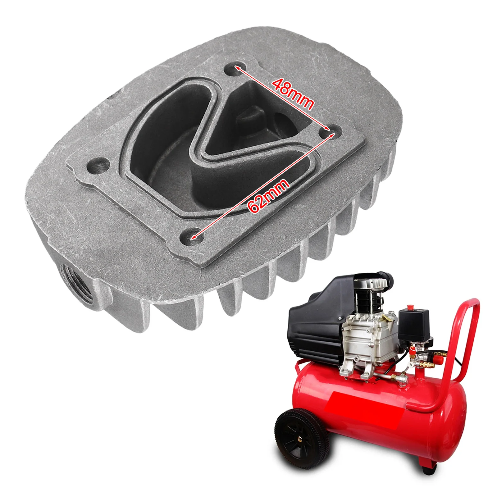 Aluminum Cooling Cover for Air Compressor Cylinder Head Built for Thermal and Pressure Stability in Pneumatic Systems