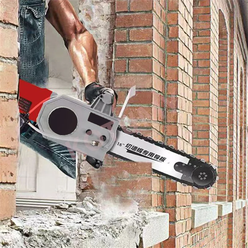6500W Deep Cutting Concrete  Wall Cutting Machine Electric Chain Cutting Saw Diamond Stone Cutting Machine