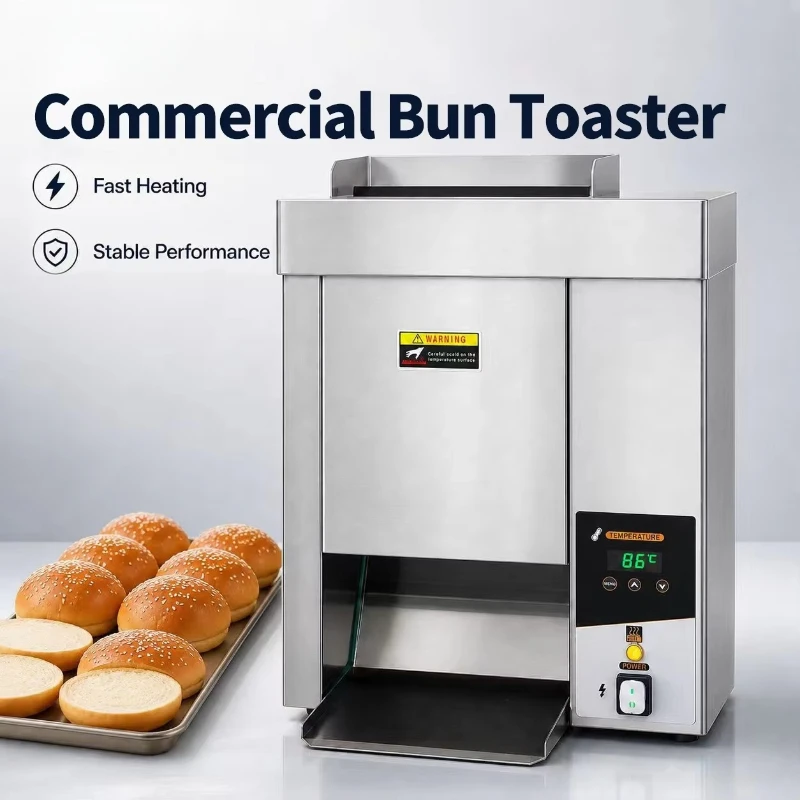SHM11A Commercial  Fast Food Restaurant Hamburger Bread Toaster Hot Dog Bun Conveyor Vertical Toaster
