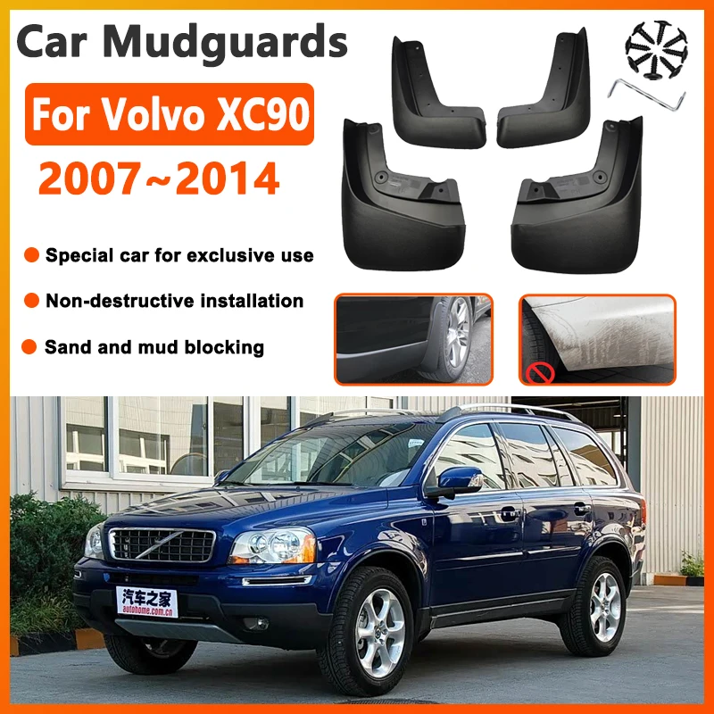 

Car Mud Flaps For Volvo XC90 Accessories 2007-2014 MK1 Anti-splash Auto Mudguards Splash Guard Fenders Car Accessories Mudflaps