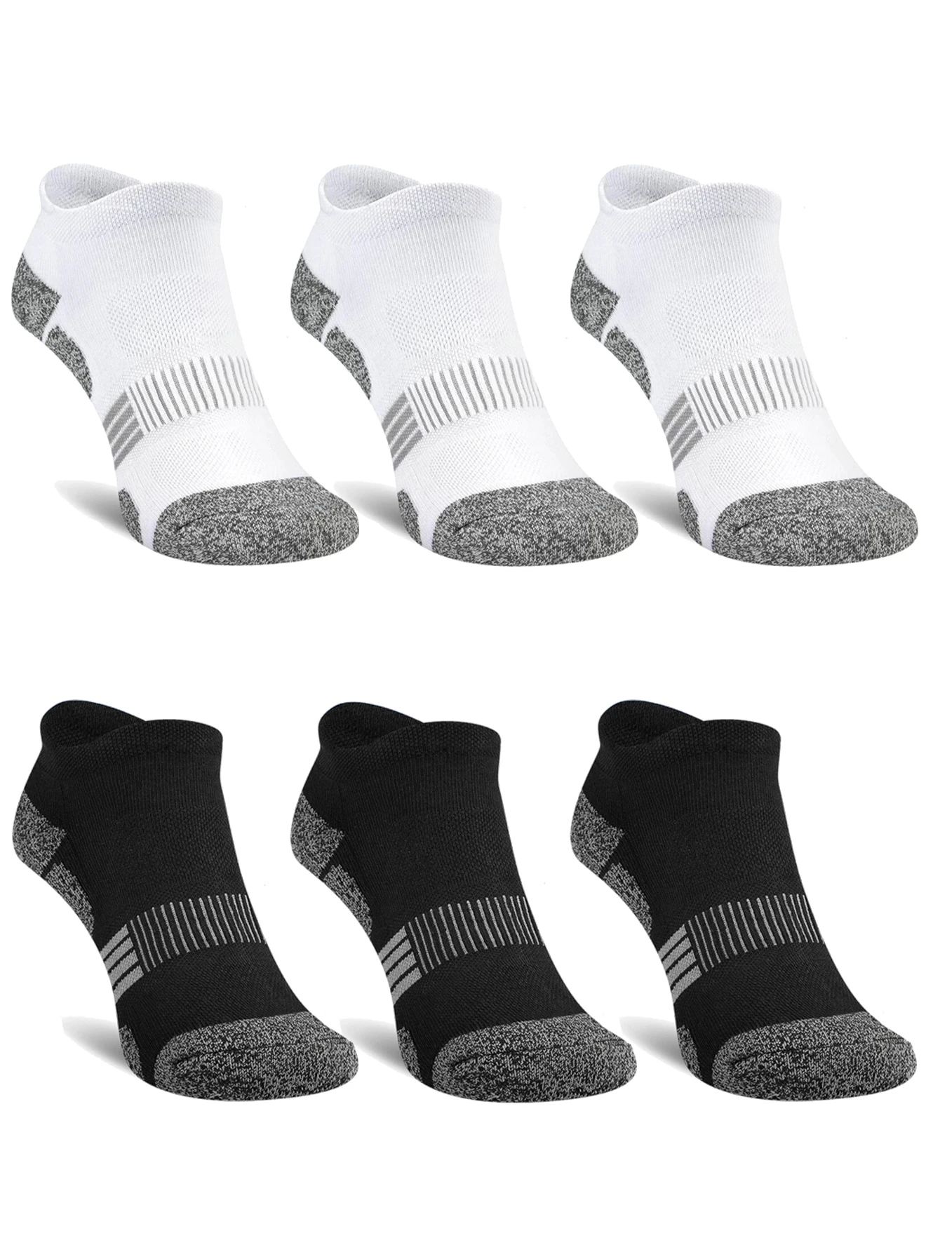 3/6/12/24/30 Paar Herren-Knöchelsocken in großen Größen, atmungsaktiv, schweißabsorbierend, niedrig geschnitten, für Basketball und Laufen, mit Fersenpolster