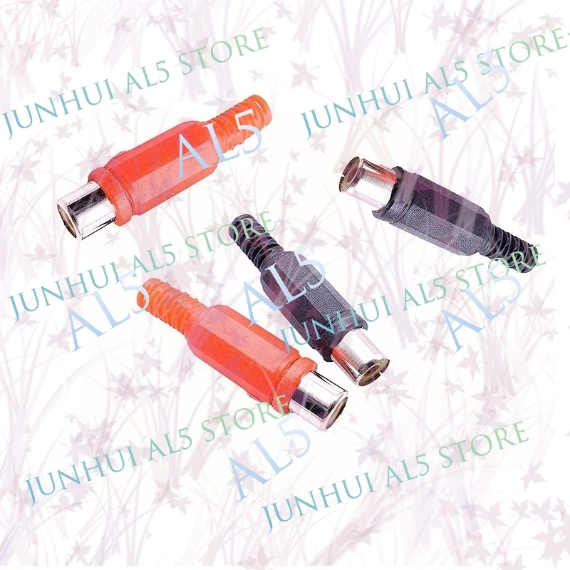 RCA Male Female Jack Connector Adapter Solder Plastic Rca Audio And Video Male Head Welding Head Plug Lotus Plug Welding Type B5