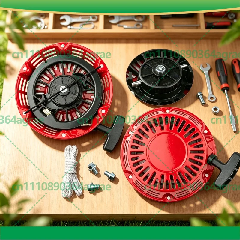 Recoil Starter Assembly Curved Pawl For Honda GX160 GX240 GX390 Generator Old & New Version Garden Power Tool Accessories