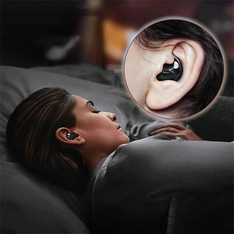 Auriculares inalámbricos con Bluetooth 5,3, audífonos estéreo invisibles para dormir, impermeables IPX5, con micrófono para teléfono