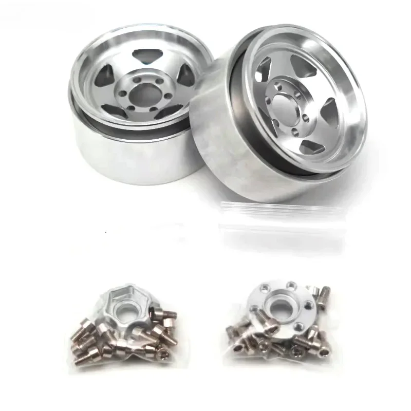 4 SZTUK 1,9-calowa pięciocamowa metalowa piasta koła do 1/10 RC Crawler Car AXIAL SCX10 TRX4 Defender RC4WD D90 D100 Cherokee MK07 Tank 300