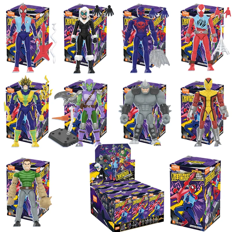 Blokees GV06 Spider-Man Peter Parker Miles Morales Symbiote Venom docteur poulpe figurine Anime modèle Collection poupée jouets