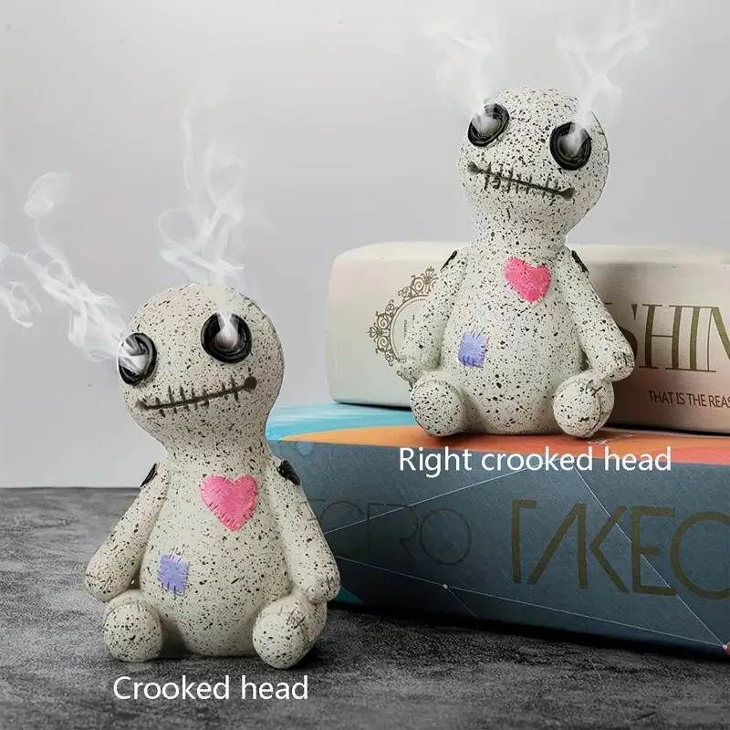 

Room Desktop Decor Voodoo Doll Incense Burner Portable Resin Decoration Shaped Incense Ornaments Creative Home Decor Crafts