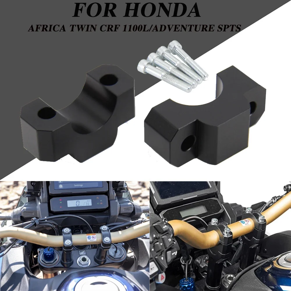 

For HONDA CRF1100L CRF 1100 L Africa Twin Adventure Sports Handle Bar Riser Clamp Extend Handlebar Adapter Mount