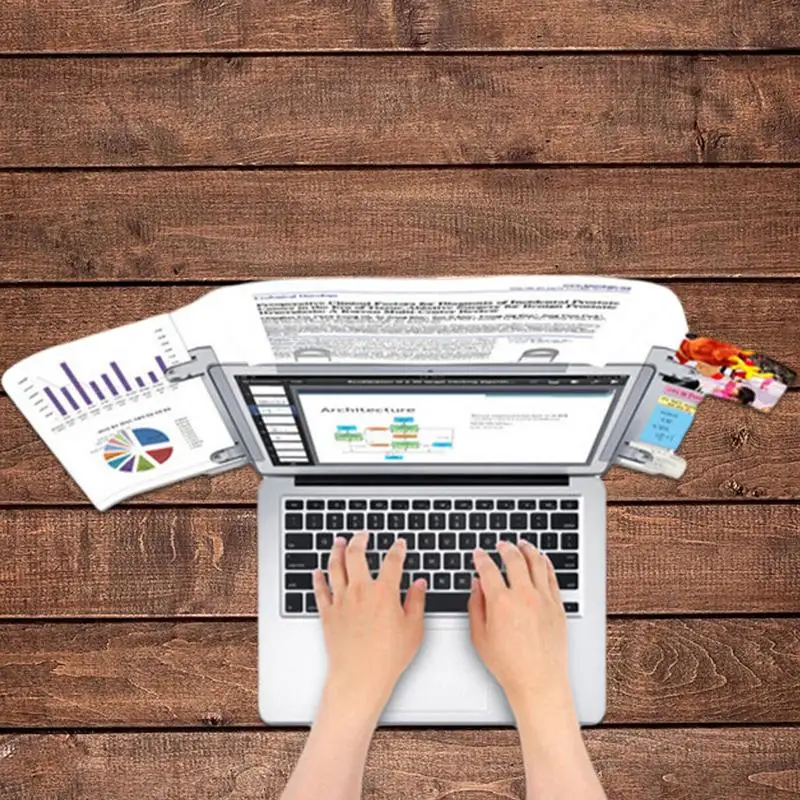 모니터 메시지 보드 스티커 메모 홀더, 책상 모니터 컴퓨터 모니터 용품, 문서 사진용 부드러운 클립 보드