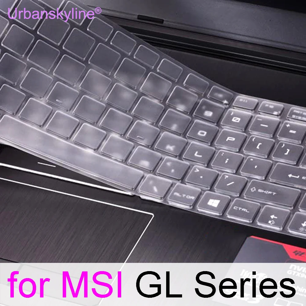 Keyboard Cover for MSI Pulse GL76 Pulse GL66 GL65 Leopard GL63 Gaming Laptop Protector Skin Case Silicone Accessory TPU 15 17