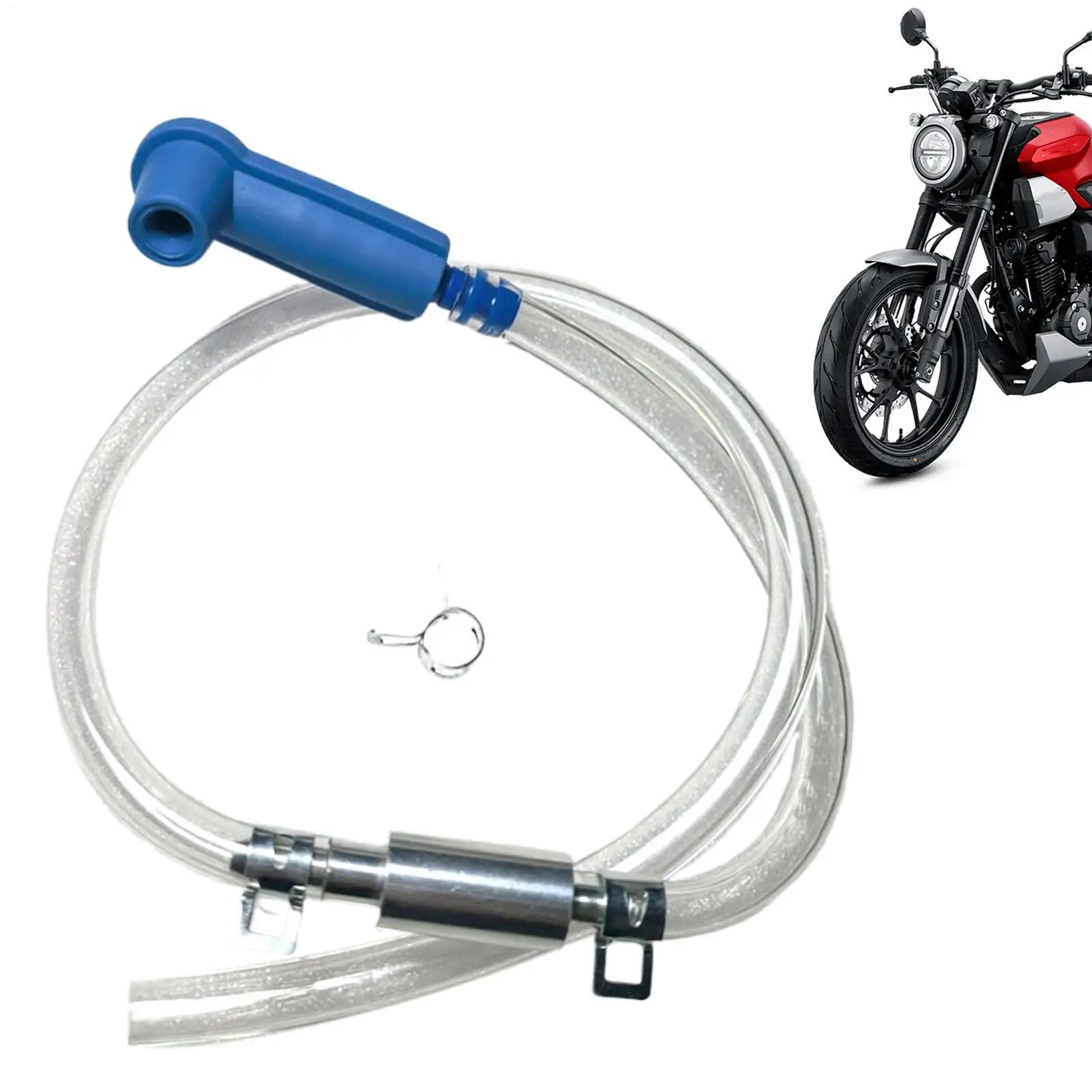 Hydraulic Brake Bleed Kit with Hose &Connector 59cm Leak-Proof Brake Master Cylinder Bleeder Kit for Car Motorbike Clutch System