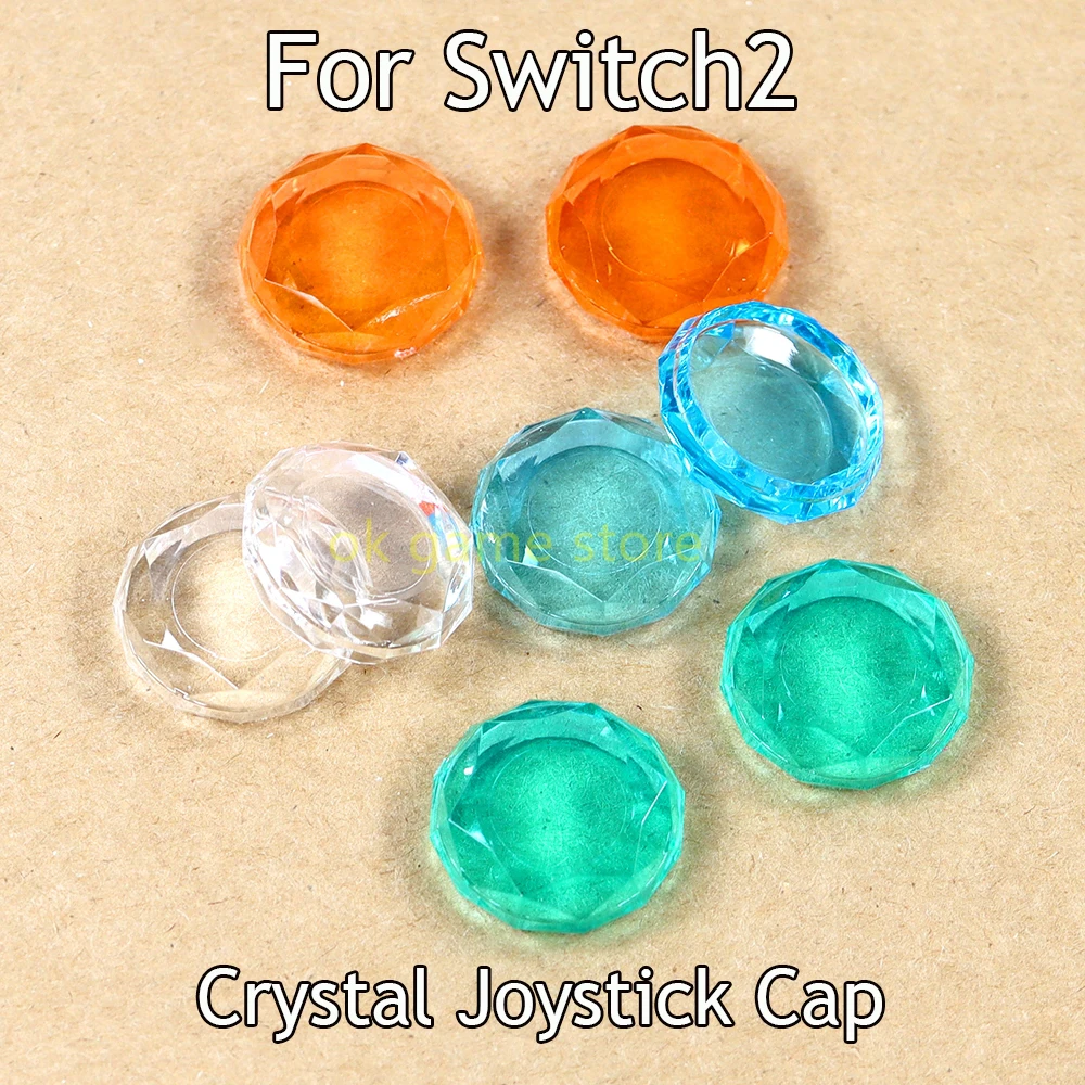 

100 шт. кристаллическая крышка джойстика для Switch/Switch Lite для Switch2, крышка для большого пальца, кристаллическая аналоговая крышка для джойстика для NS/NS Lite/NS2