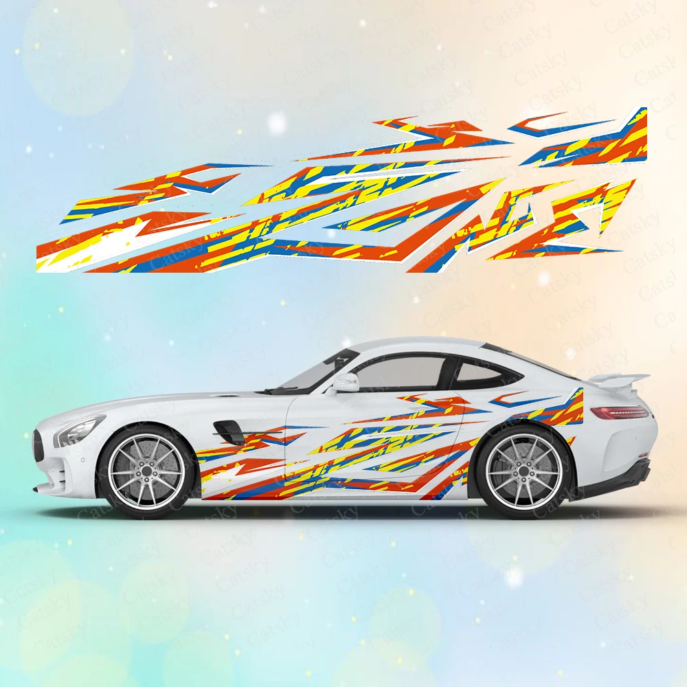 

Abstract Graffiti Stripes Car Body Sticker Anime Itasha Vinyl Car Side Decal Sticker Car Decor Sticker Cars Protective Film