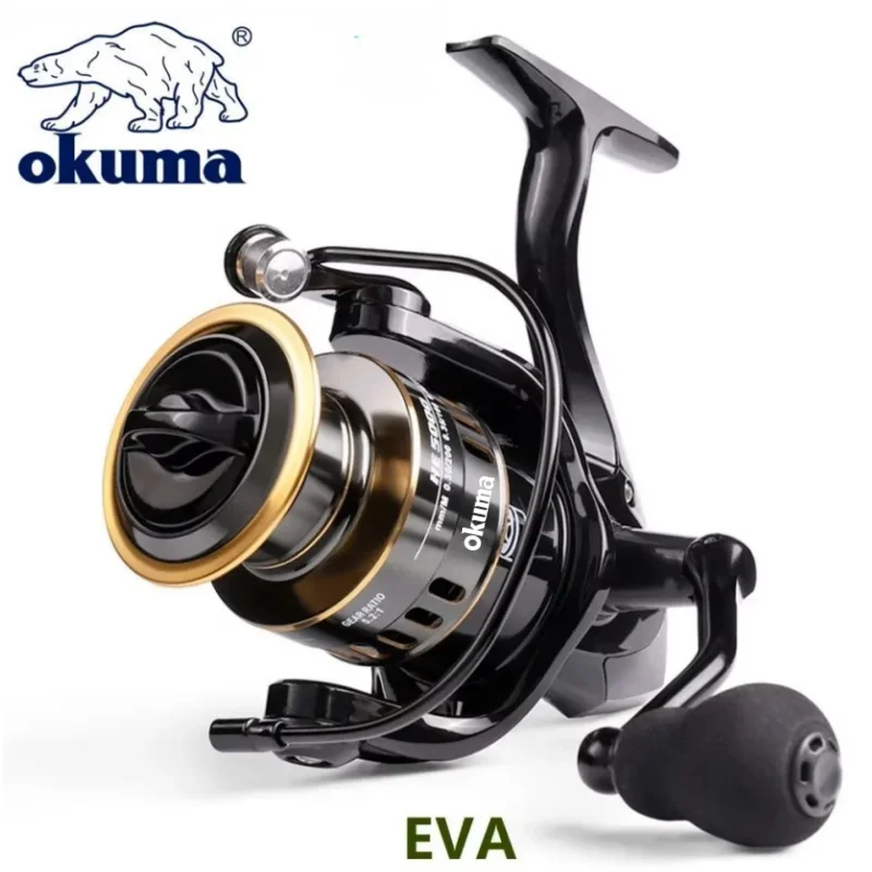 Okuma Reel 12KG Max Drag for Fishing HE500~7000 Reel Metal Spool Handle Sea Jig Carp Reel Fishing Coil Wheel Fishing Glasses