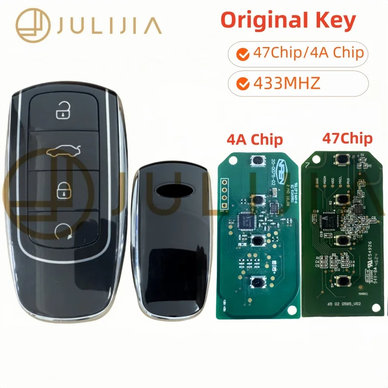 

Оригинальный автомобильный умный дистанционный ключ без ключа ID47/4A чип 434 МГц для Chery Tiggo 8 Plus Tiggo Tiggo 8 Pro OMODA интеллектуальный дистанционный ключ