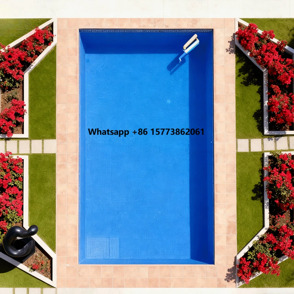 High Quality Outdoor Custom Fiberglass Spa Design Prefab Inground Family House White Swimming Pool for Adults