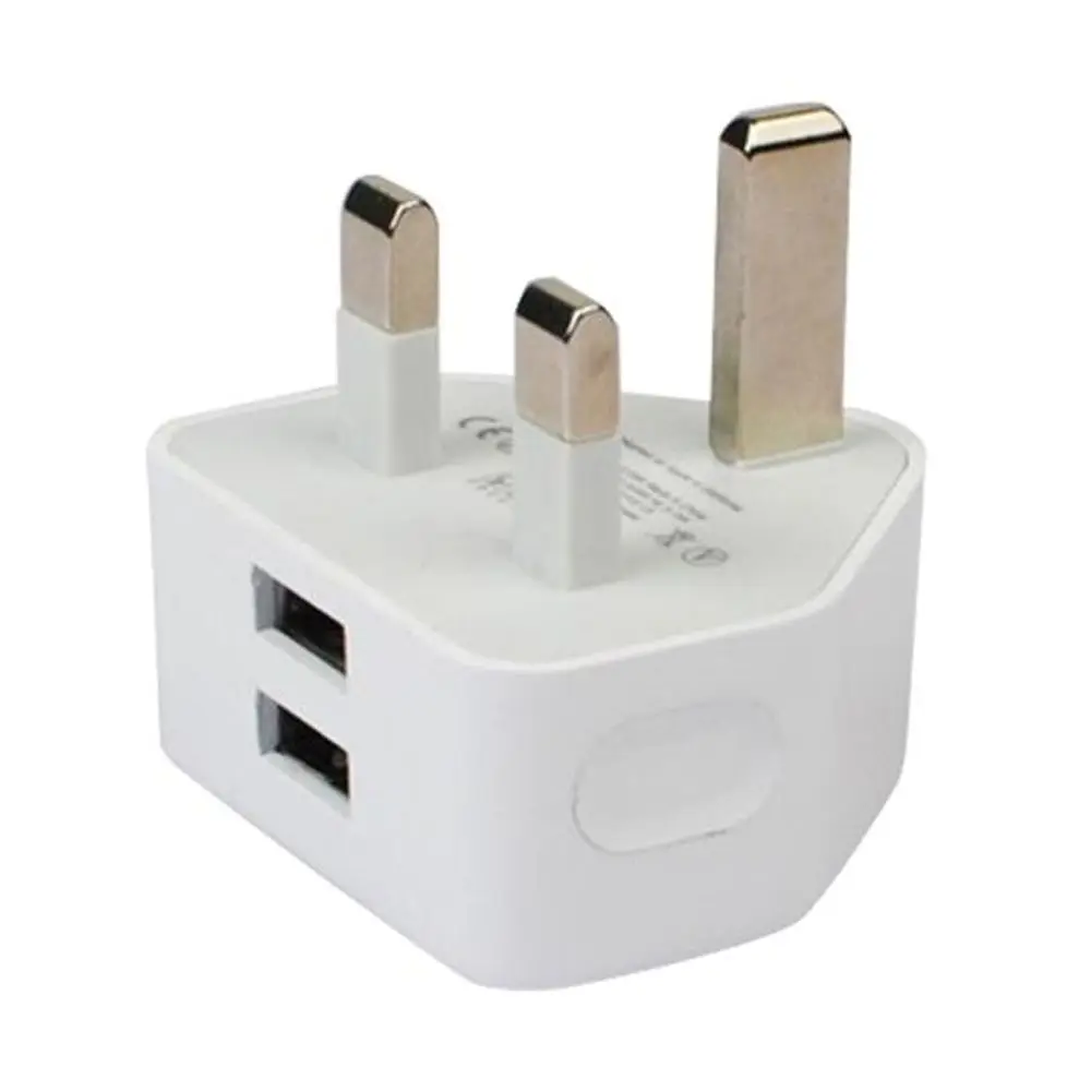 for Tablet Mobile Travel Charger 5V 2.1A Fast Charger UK Plug Plug Adapter Dual USB
