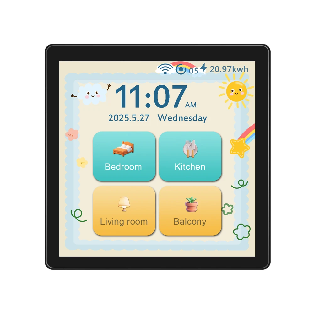 L10    Zigbee Smart Wall Switch Works with Alexa Support 1/2/3/4 Gang, Curtain and Roller Switch in One