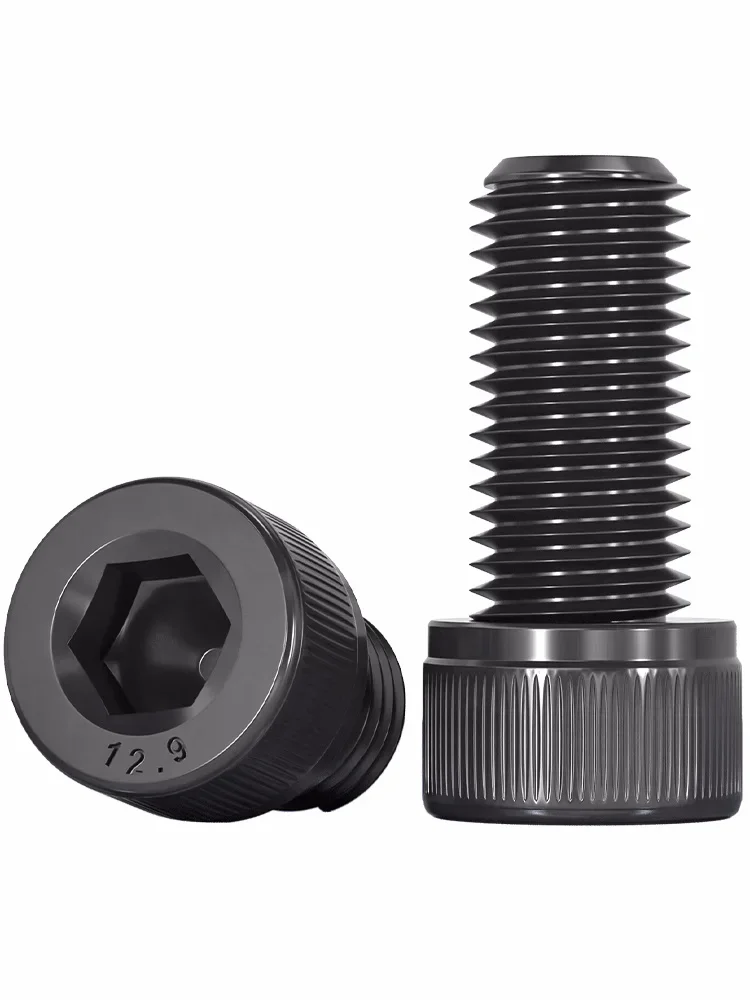 Din912 Black High-strength 12.9 Level Alloy Steel Cylinder Allen Hex Hexagon Socket Cap Screws