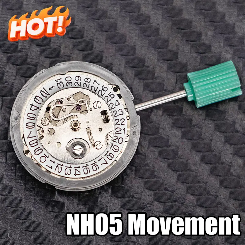 

Японский механизм NH05B, 3-значный календарный механизм, набор даты, высокоточные автоматические механические часы, наручные часы, аксессуары для часов