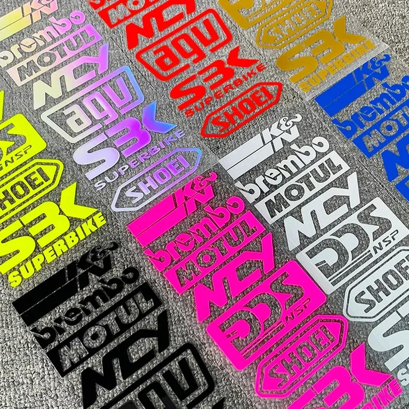 Motorcycle Stickers Waterproof Motorbike Racer Fuel Tank Helmet Fender Fairs Decoration Cover Scratches Vinyl Decals image 3