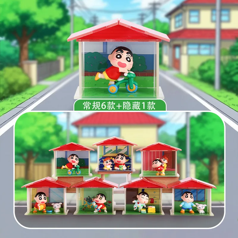 

Карандаш Shin-chan Nohara, семейная слепая коробка, игрушки, ручные модели, фигурки, коллекционные настольные украшения, украшения для спальни и автомобиля, подарок