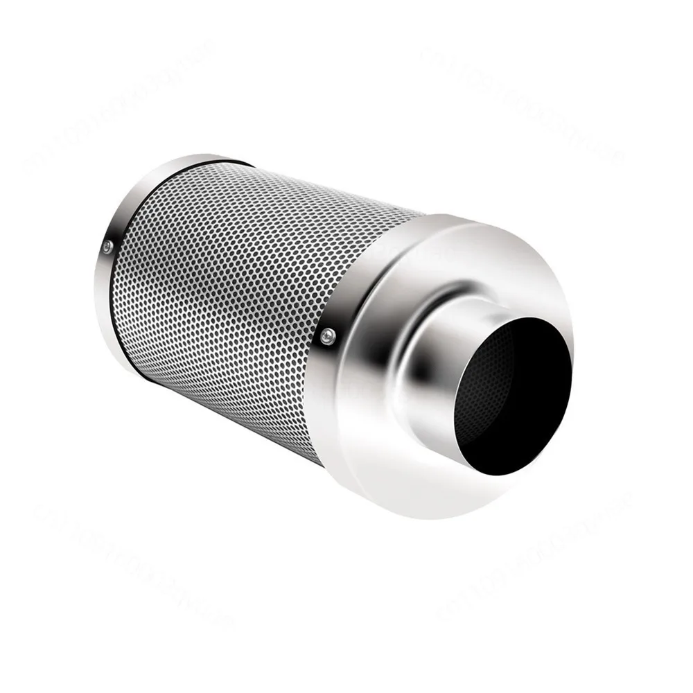 Replacement tubular activated carbon air purifier filter, removes peculiar smell for indoor planting tent ventilation  assembly