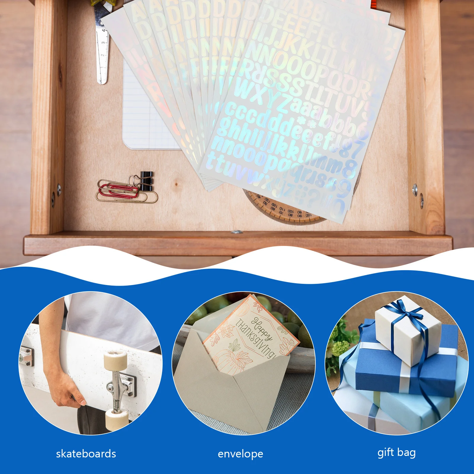 10 Sheets Self Adhesive Vinyl Letters Numbers Stickers For Mailbox Outdoor Address Reflective Decals Doorplate Label Alphabet