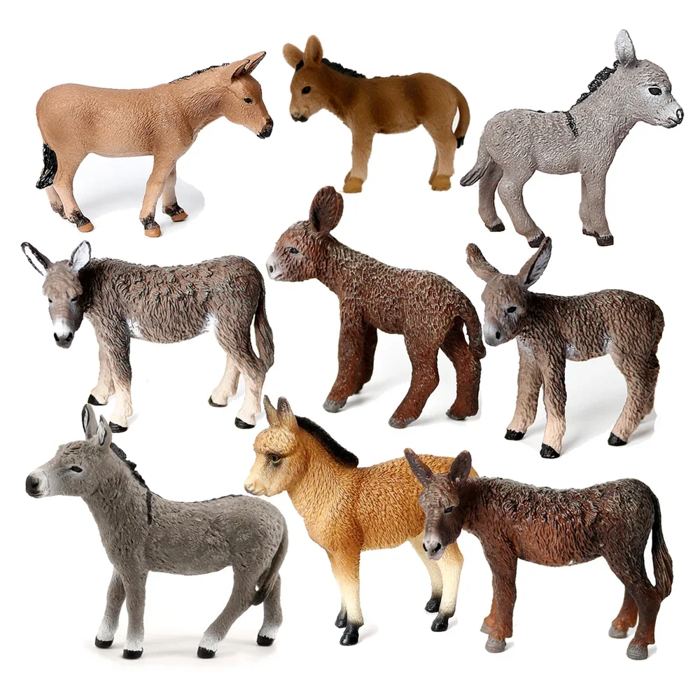 Donkey Model Farm Animal Figurines Action Figure Toy Animals Anime Figures Kids Gifts Children Toys Games Christmas Decorations