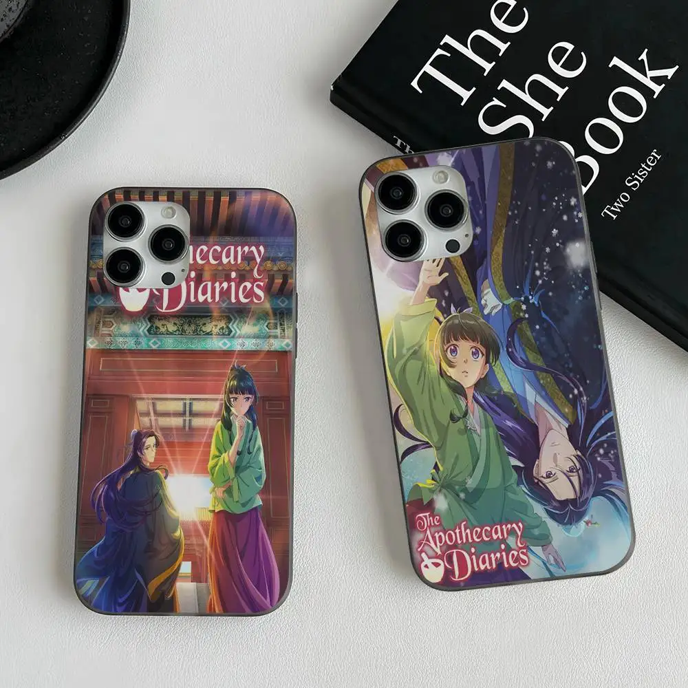 

A-Apothecary D-Diaries Maomao Phone Case Corrugated Pattern Phone Case For iPhone 17 Air Plus Pro Max Matte Shockprooof Cover